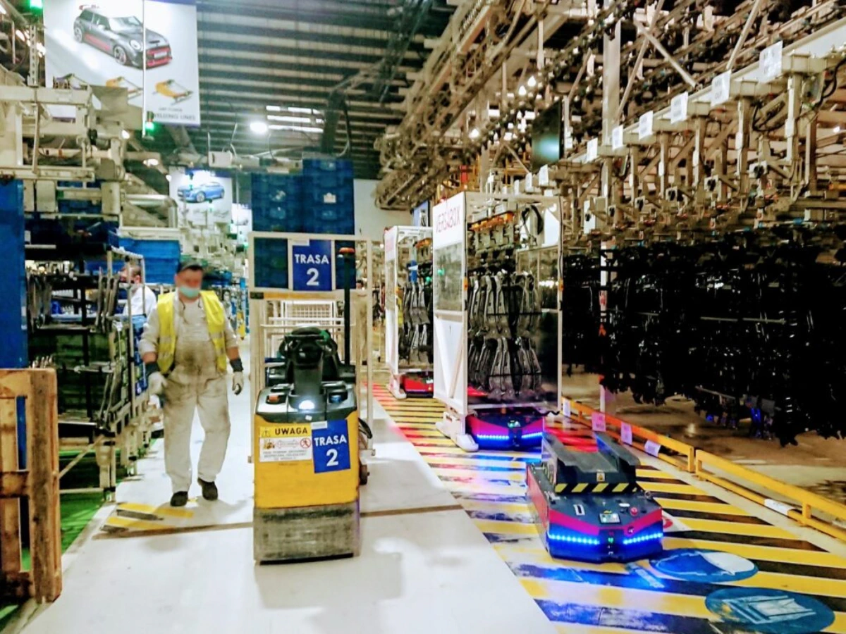 VersaBots working in factory